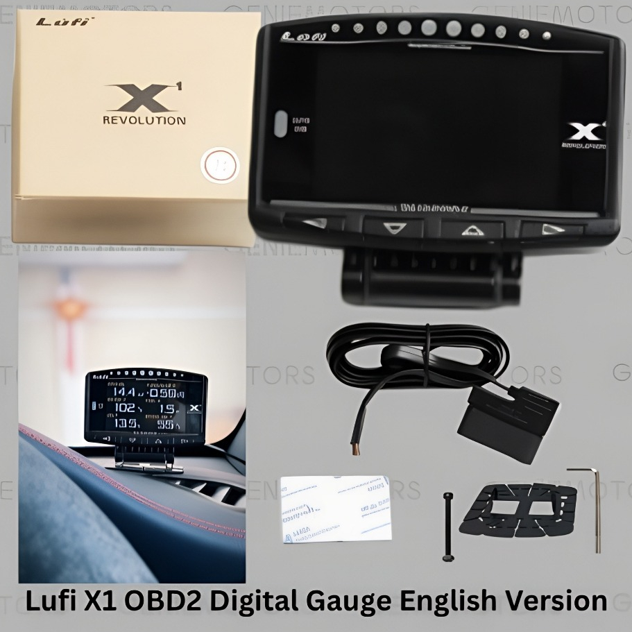 Lufi X1 OBD2 เกจดิจิตอลเวอร์ชันภาษาอังกฤษ