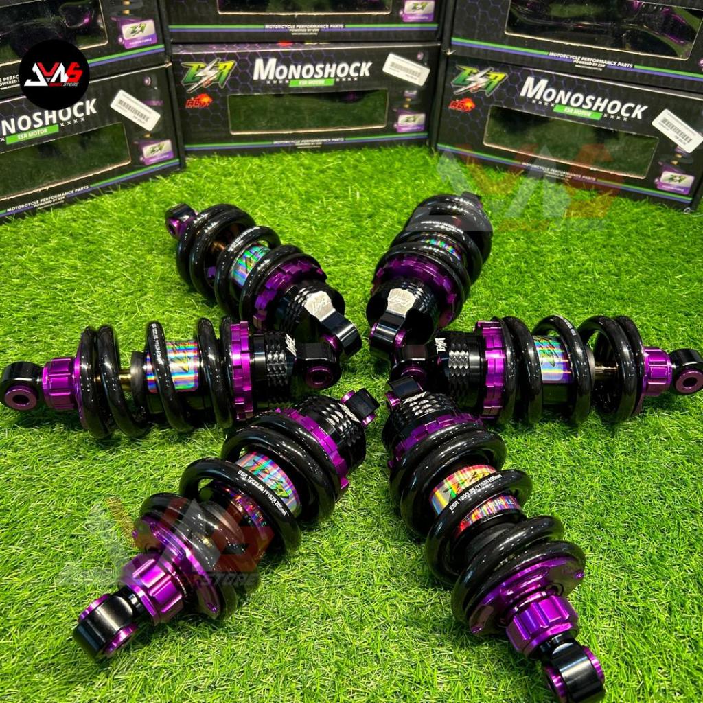 ESR MOTOR MONOSHOCK Y15ZR Y16 LC135 V1-V8 สีม่วง Monoshock/ 200mm 205mm Y125Z 240MM - 255MM RR150 25