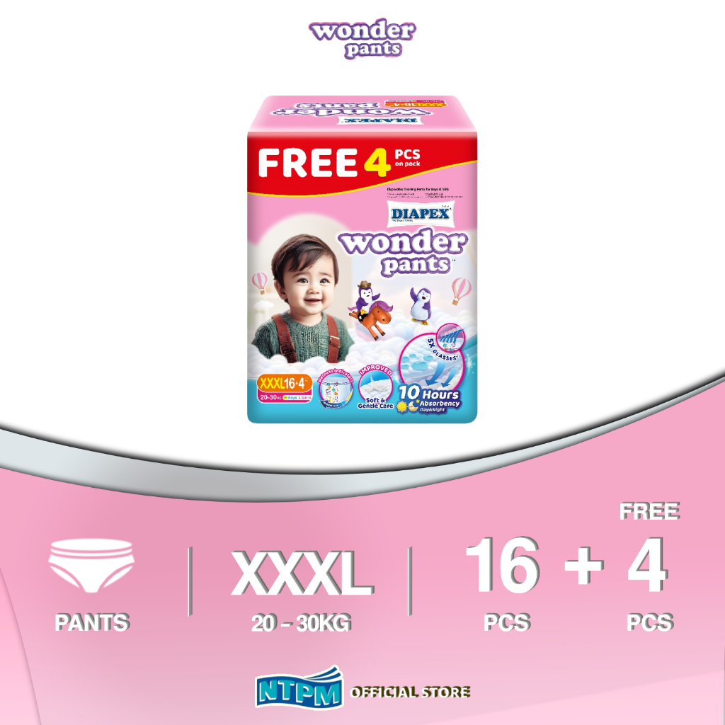 Diapex Wonder Pants Super Jumbo XXXL (16s + 4s)