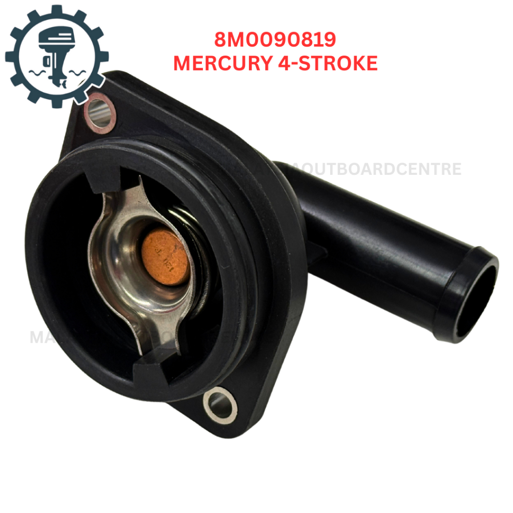 8M0090819 THERMOSTAT ASSEMBLY สําหรับ MERCURY OUTBOARD (COOLING) 4-STROK 65HP~150HP