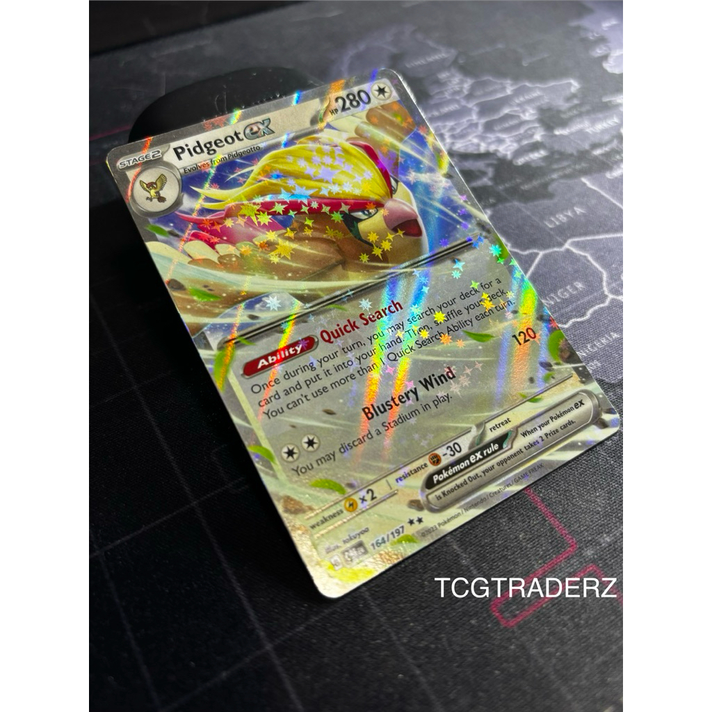 PIDGEOT EX - 164/197 NM (OBSIDIAN FLAMES) POKEMON TCG
