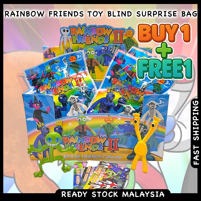 [ซื้อ 1 ฟรี 1] Rainbow Friends Action Figure ของเล่น Blind Surprise กระเป๋าตุ๊กตาคอลเลกชันของเล่นสําหรับเด็กผู้หญิงเด็ก Patung