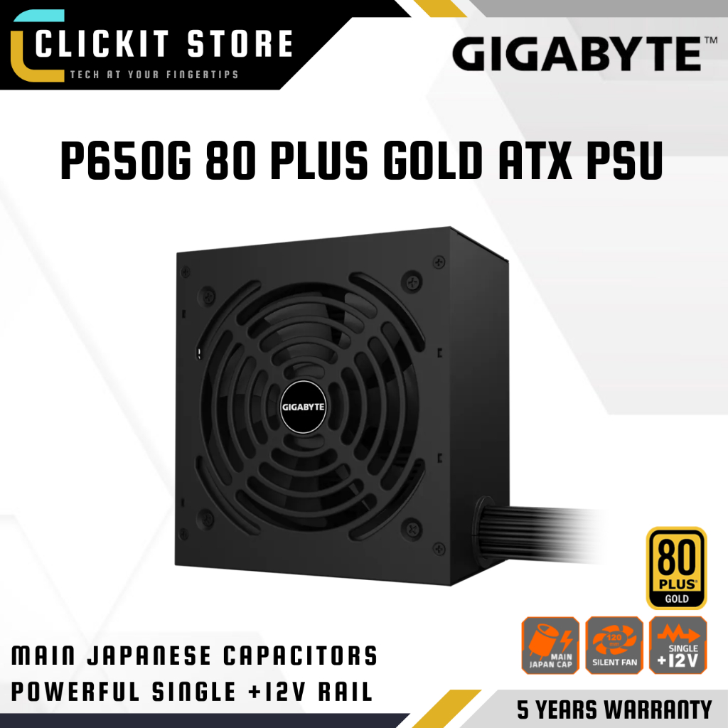 GIGABYTE P650G 650W Non-Modular Power Supply ATX PSU GP-P650G