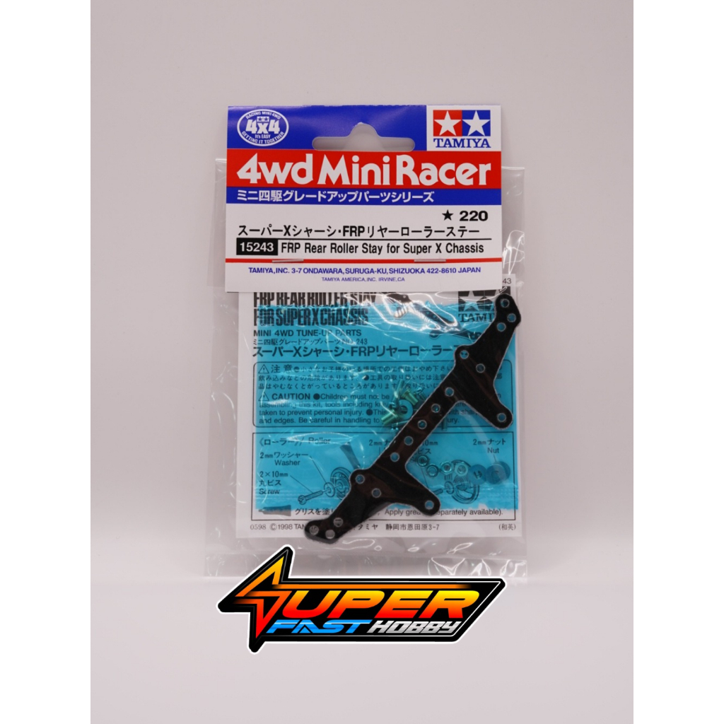 TAMIYA 15243 SUPER X CHASISS FRP REAR ROLLER STAY