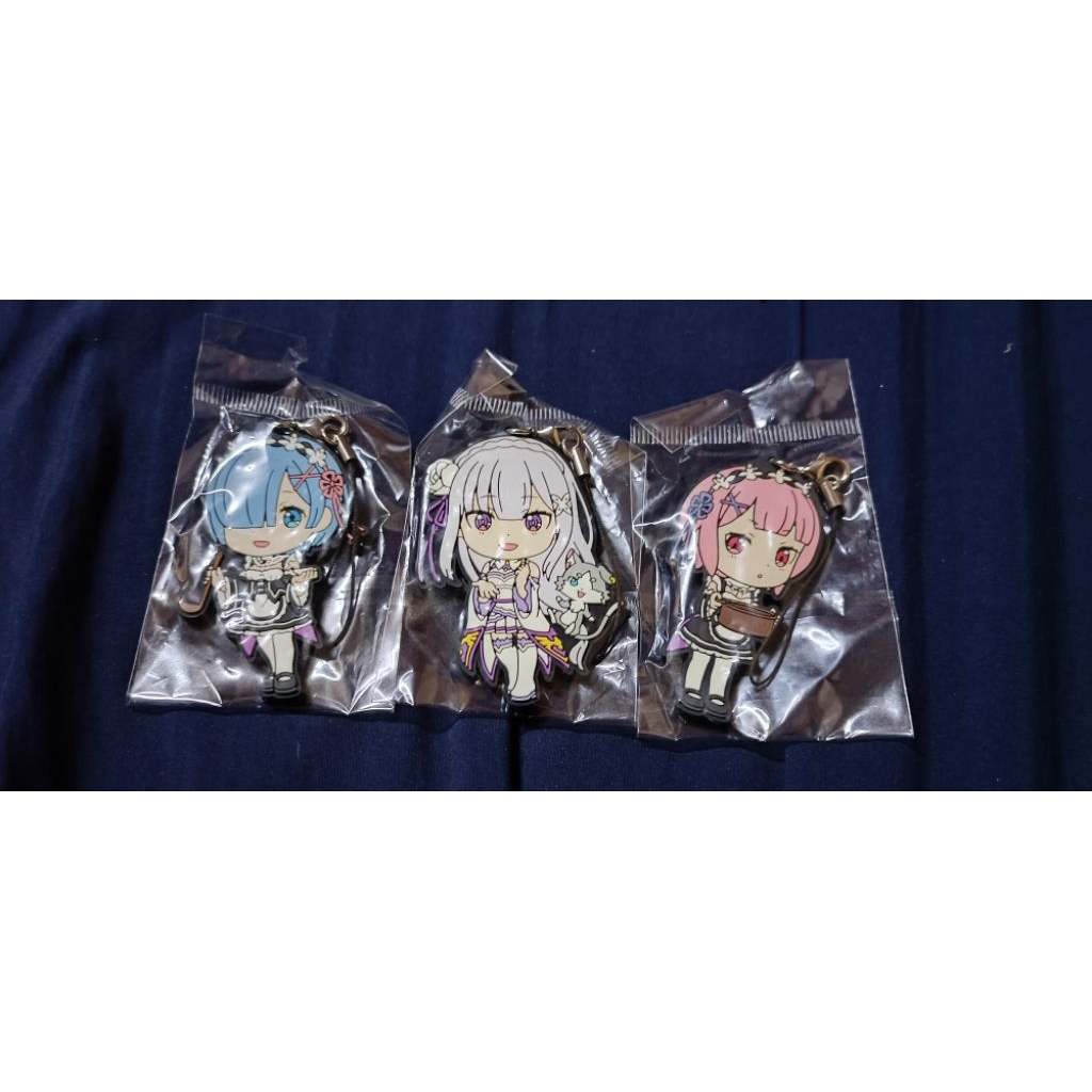 ชุดพวงกุญแจยาง Banpresto ReZero