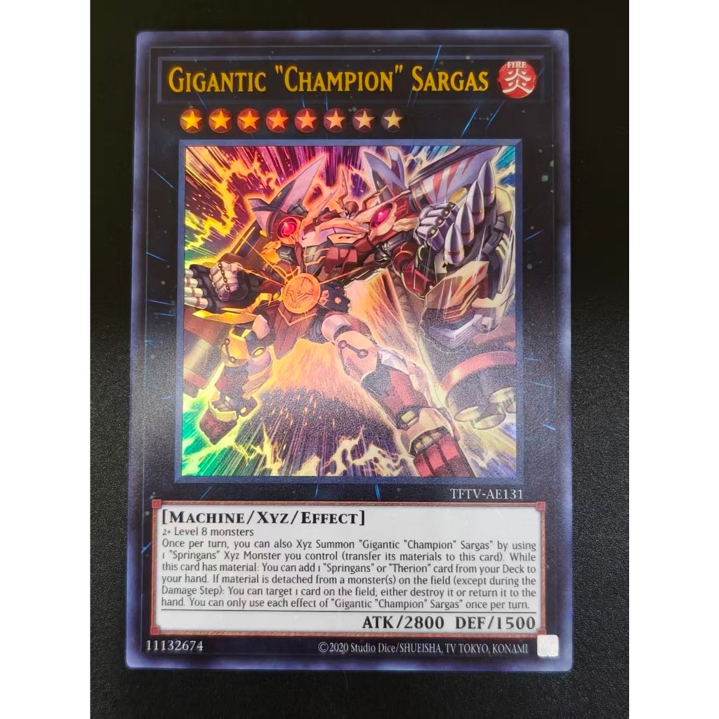 YUGIOH Gigantic Champion Sargas [TFTV-AE131-UR] OCG SINGLE CARD