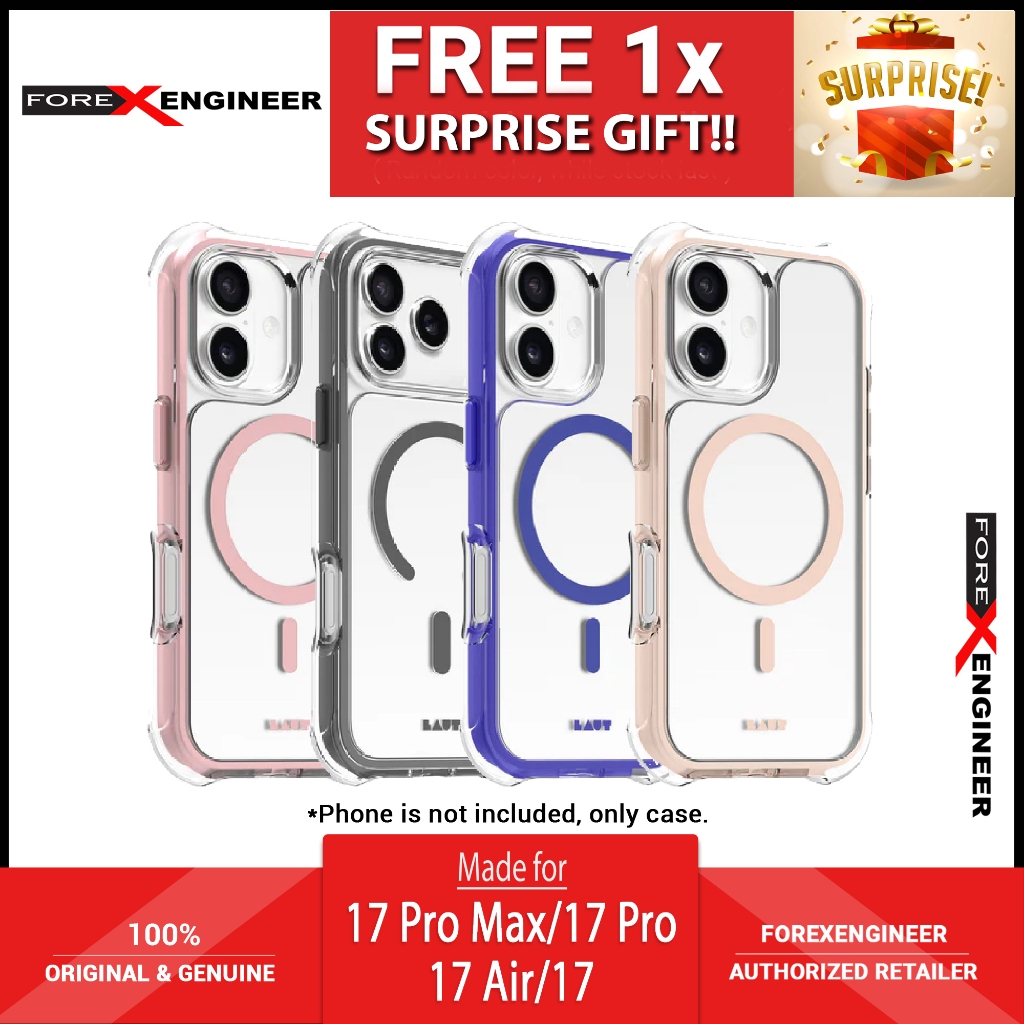 [ 17 Pro Max / 17 Pro / 17 / Air ] Laut Aero Protect Magnetic Case - Drop Protection สูงสุด 21 ฟุต /
