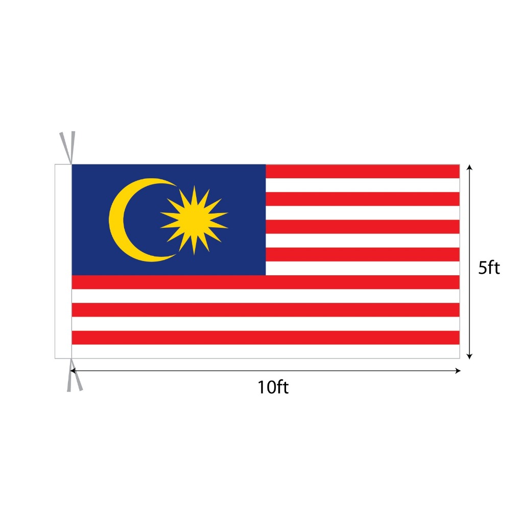 ธง 5ftx 10ft , Bendera 5ft x 10ft , Polymesh