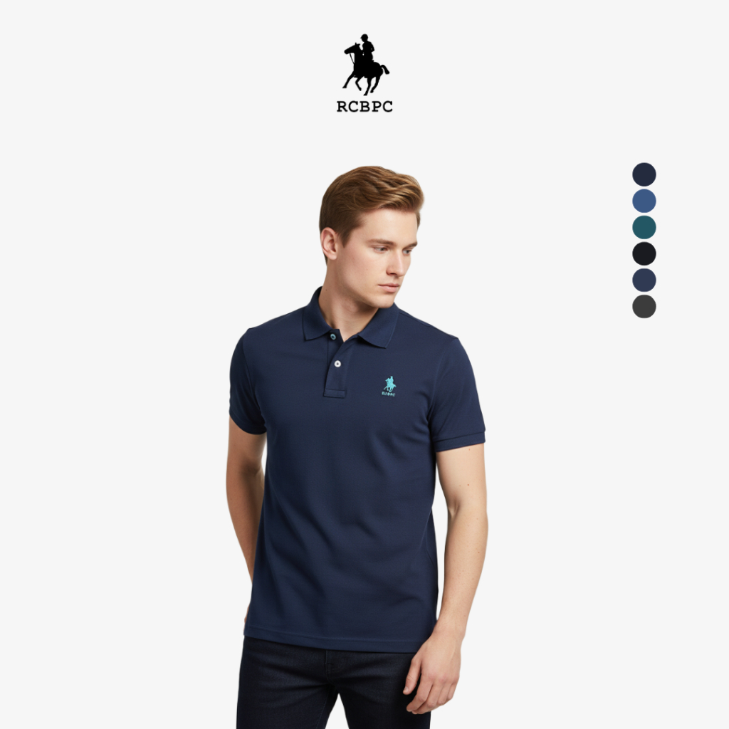 [6 สี] อาร์ซีบีพีซี ผู้ชายผ้าไหมน้ําแข็งแห้งเร็วเสื้อกีฬาคอปก mts50137–42