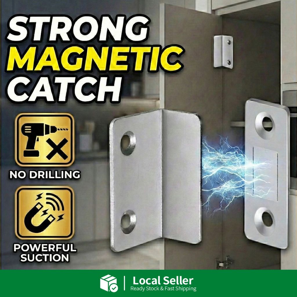 Strong Magnet Kitchen Wardrobe Cabinet Stainless Steel Door Catch Latch For Furniture Cabinet Closet