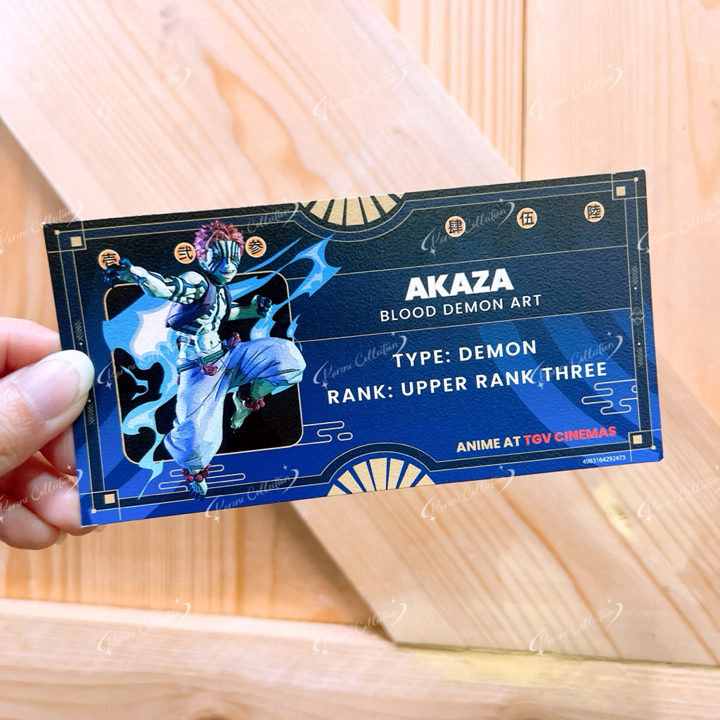 Cinemas Demon Slayer Kimetsu no Yaiba Ticket for Collection Paper Tickets 灭之影 เก็บเกี่ยว