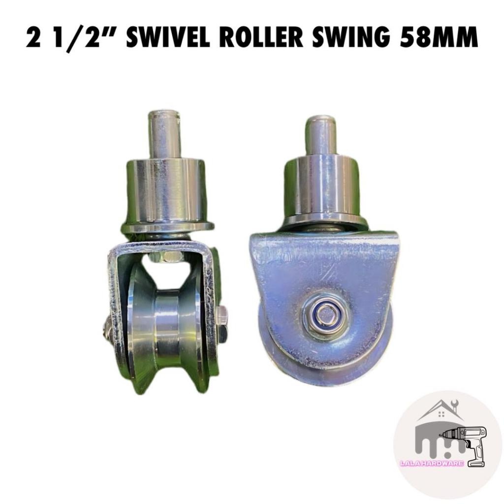 2 1/2" ANGLE SWIVEL ROLLER SWING 58MM / 2 1/2" BIG HEAVY DUTY ANGLE SWIVEL ROLLER SWING 58MM