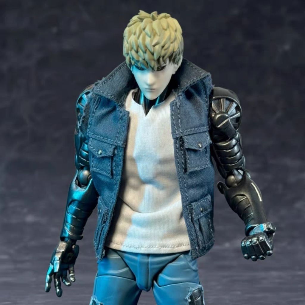 1/12 One punch man kaiyodo revoltech เสื้อผ้ารูปการกระทํา yamaguchi genos