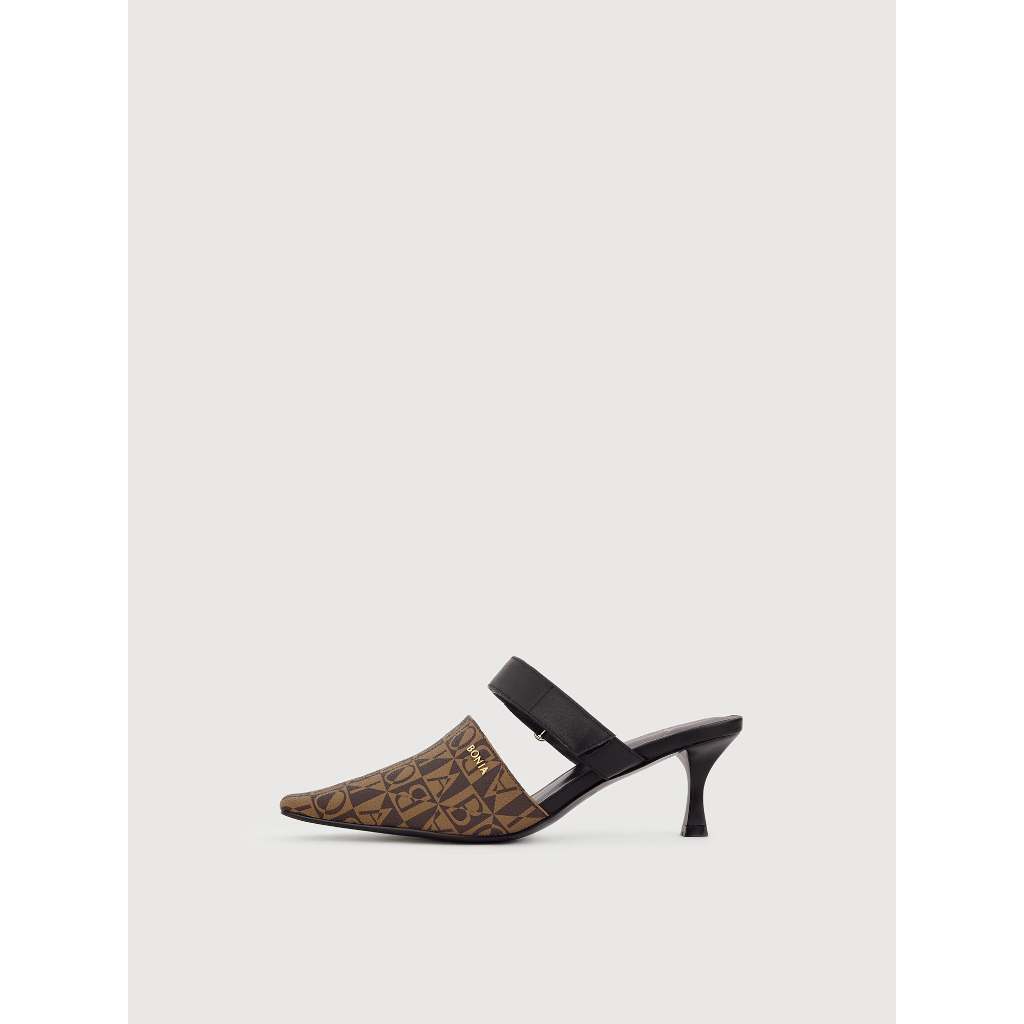 Bnia Brown Marcella Monogram Mules Kasut Mules
