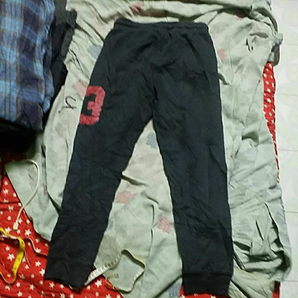 SWEATPANT JOGGER สีดํา SIZE 24 31X34 INCH