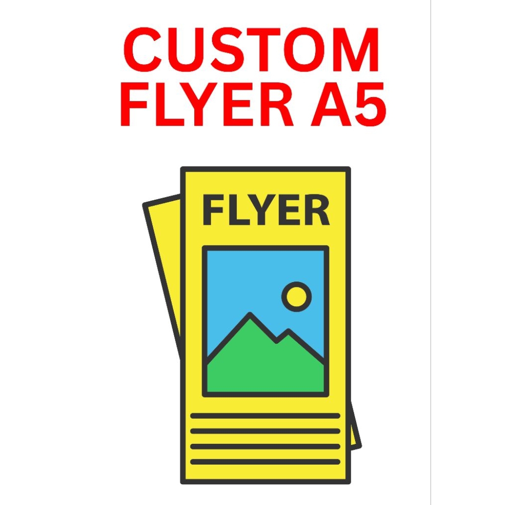 FLYER PRINTING 80GSM SIMILI A5 100 ชิ้น
