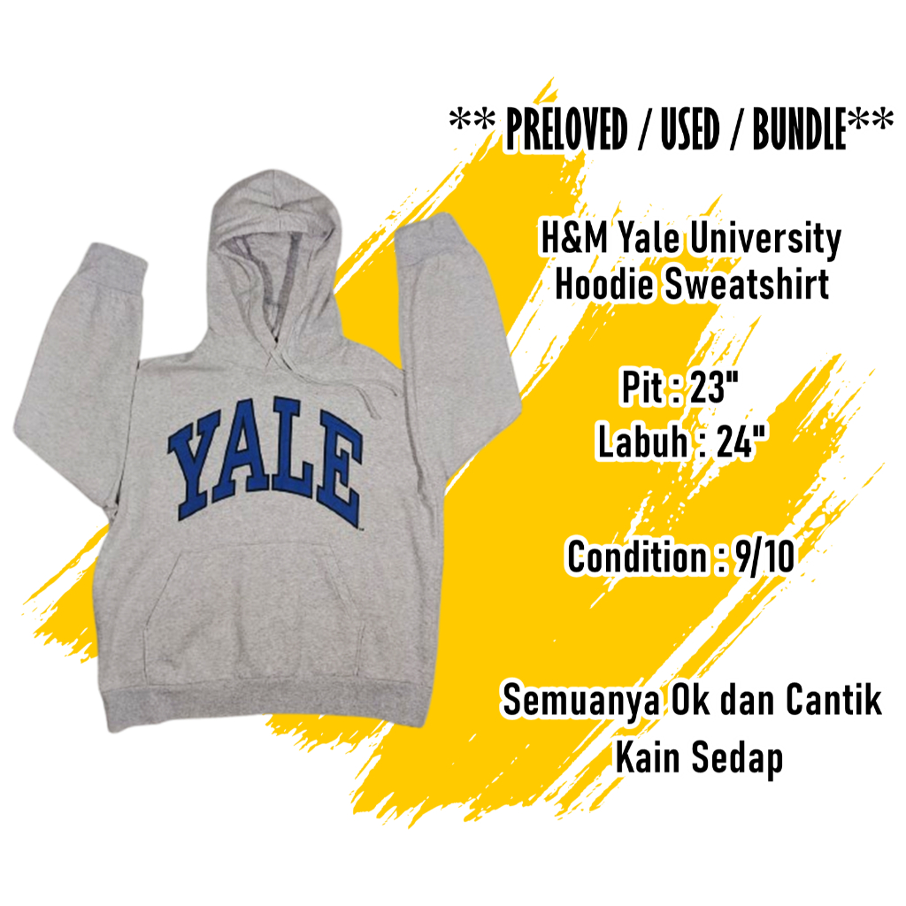 ** Bundle ** เสื้อสเวตเตอร์มีฮู้ด H&M Yale University ( H0024 )