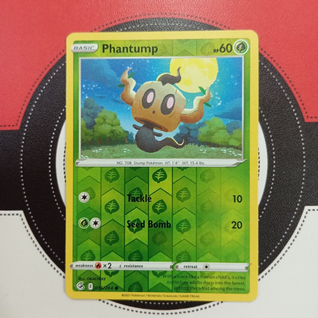Pokemon TCG - Phantump 016/264 - Fusion Strike (Reverse Holo Common)