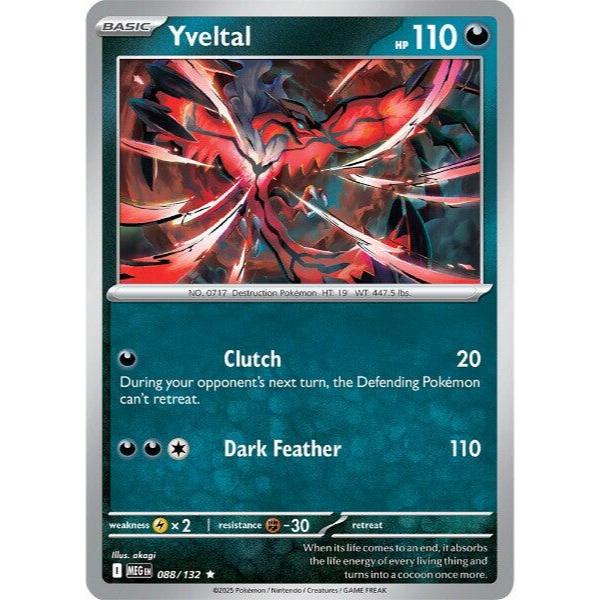 Yveltal 88 Pokémon Mega Evolution: Pokémon TCG