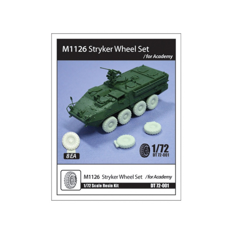 D-Toys DT72-001 1/72 M1126 Stryker ชุดล้อสําหรับ Academy