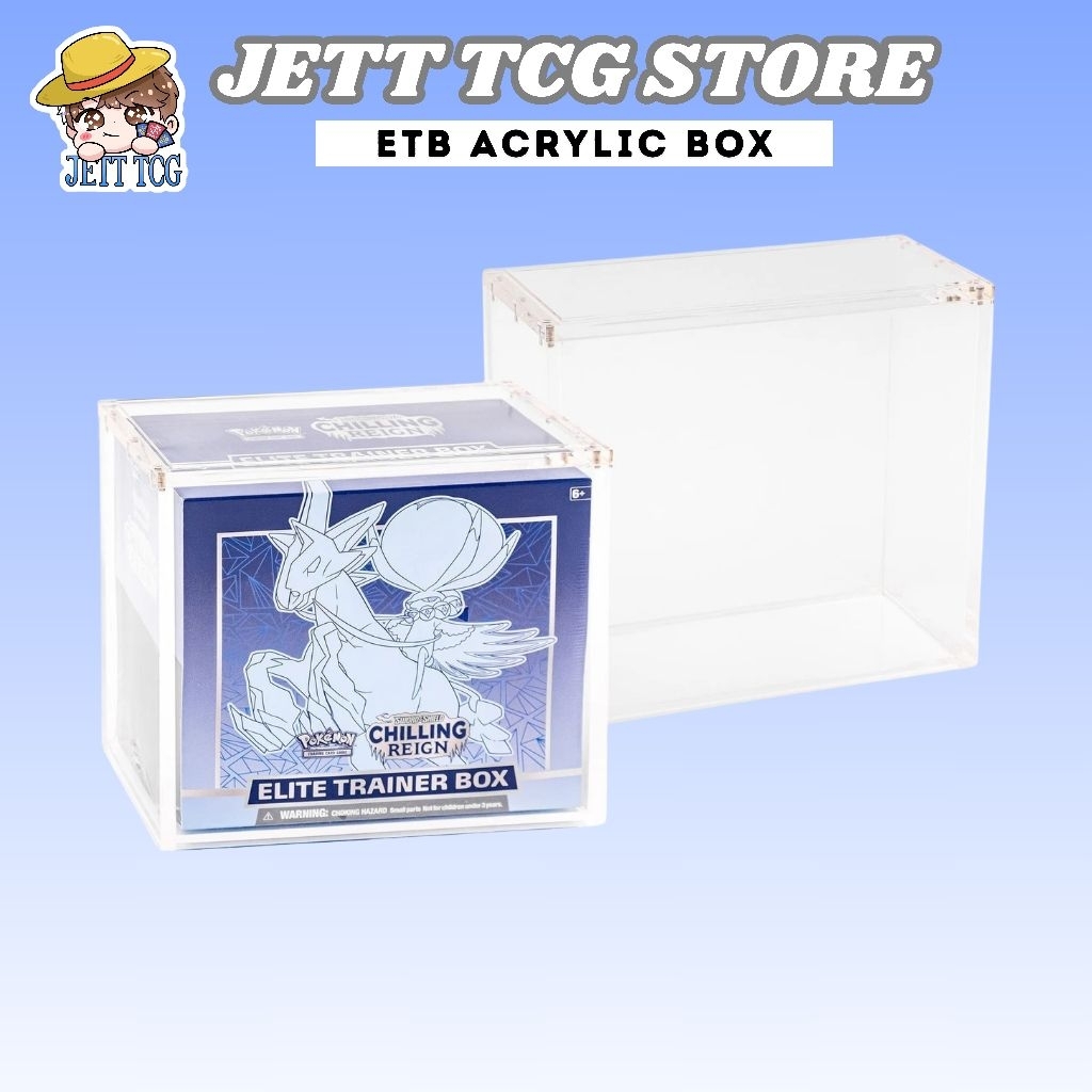 เคสแม่เหล็กอะคริลิคสําหรับ PTCG ETB (Elite Trainer Box) Pokemon TCG ETB กล่องอะคริลิค