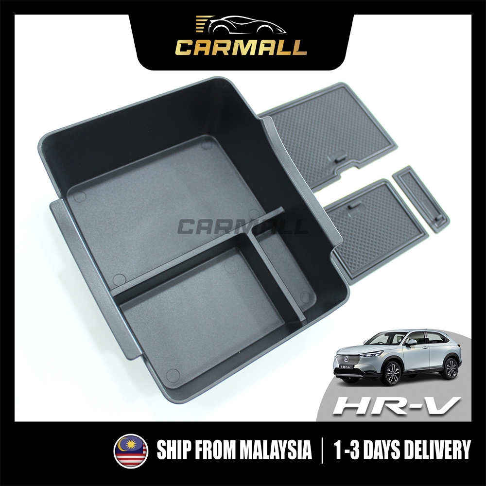 Honda HRV 2022-2025 Center กล่องเก็บที่วางแขนฝาครอบเหรียญกล่องถาดสําหรับ HRV CarMall รถอุปกรณ์เสริม