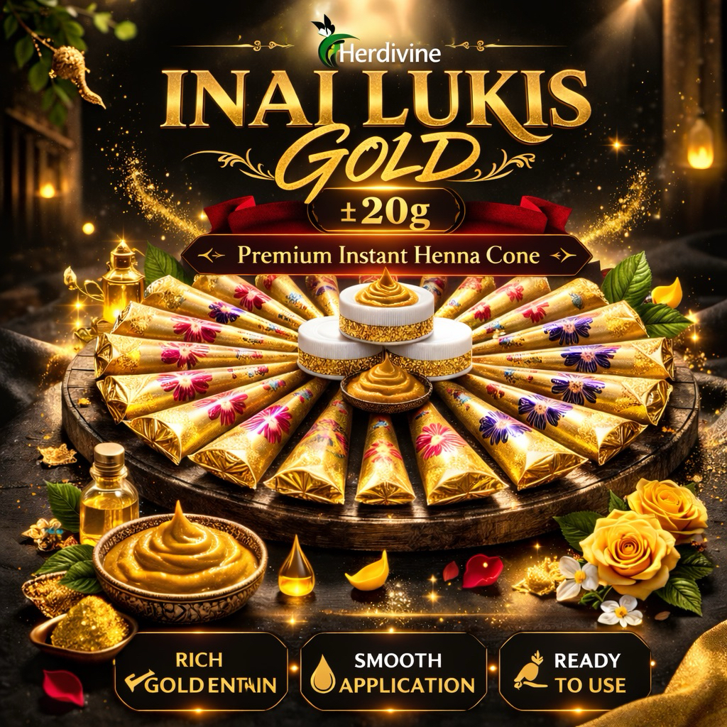 WHITE & GOLD HENNA WITH GLITTER TEMPORARY ฟรี