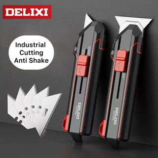 Delixi R3809 Utility Knife Change Shape Automatic Design Cutting Shovel Multifunction Knife Scraper Knife