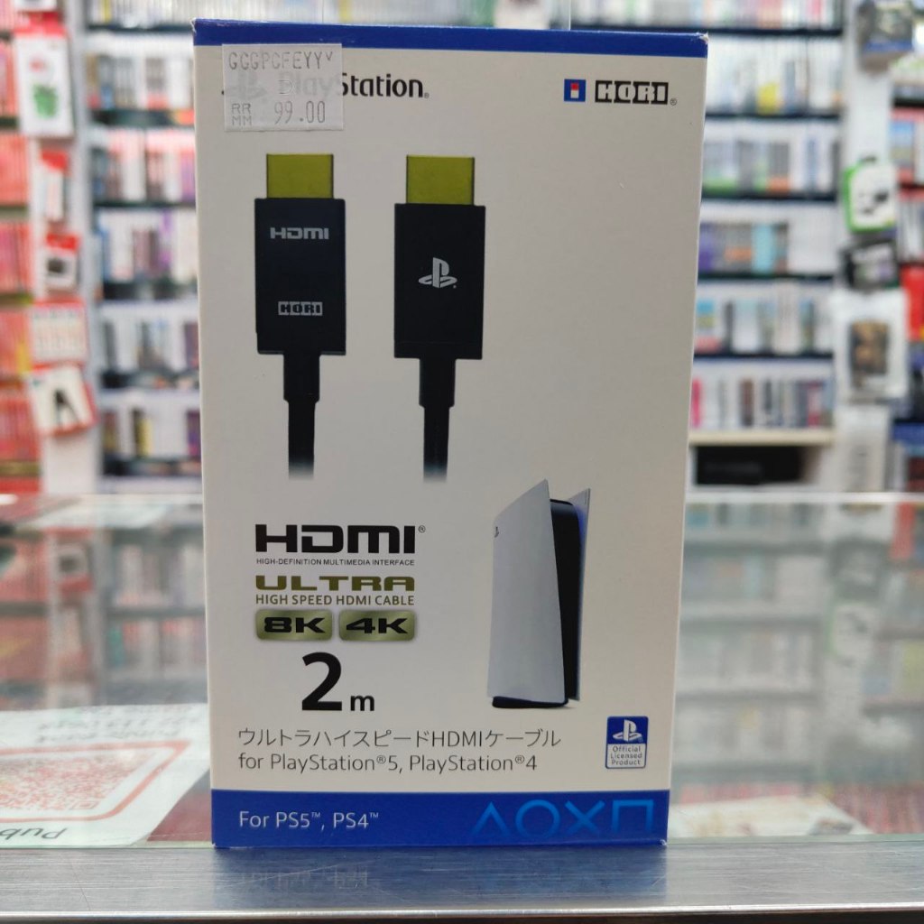 PS4 PS5 HORI ULTRA HIGH SPEED 8K หรือ 4K HDMI 2.1 CABLE 2M ใหม่และ SEALED