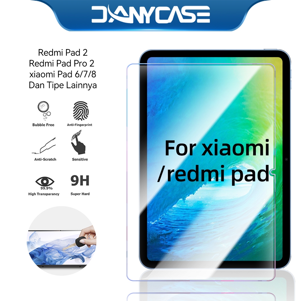 DONYCASE กระจกนิรภัยป้องกันหน้าจอสําหรับ Redmi Pad 2/Redmi Pad 2 Pro/ Xiaomi Pad 8/8 Pro หน้าจอฟิล์ม