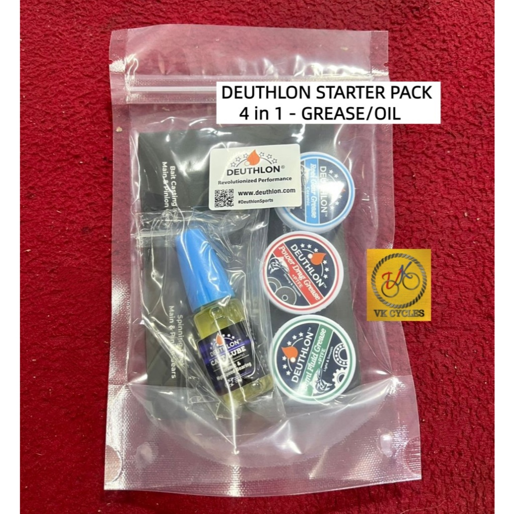 DEUTHLON Starter Pack น้ำมัน + จารบี 4in1 สำหรับรอกตกปลา ขนาด 10ml