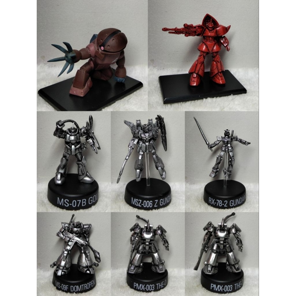 Preloved มินิฟิกเกอร์ mf43 MSM-04 MS-14 MS-07B MSZ-006 RX-78-2 MS-09F PMX-003 PMX-003