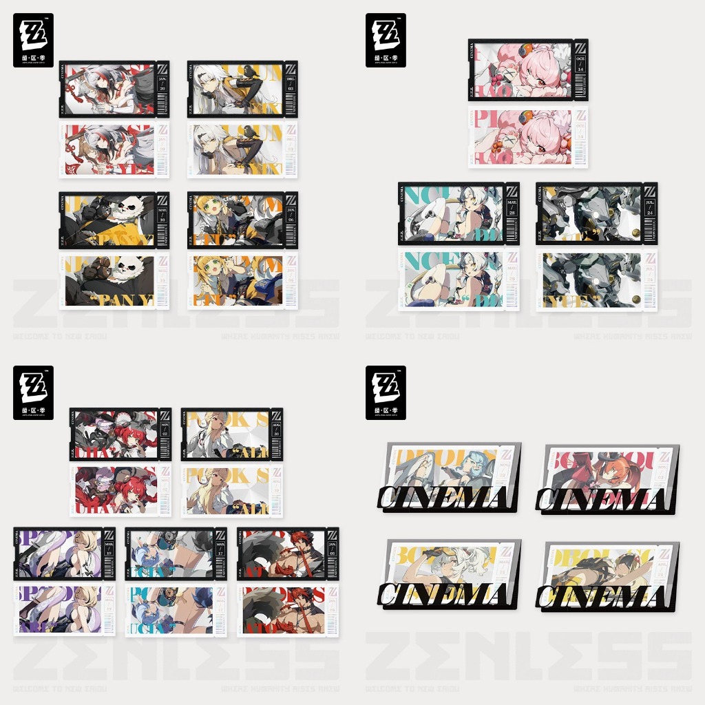 เก็บเกี่ยวZenless Zone Zero Cinema Series - บัตรตั๋วแม่และเด็ก Mindscape Dialyn Yixuan Shunguang Miy