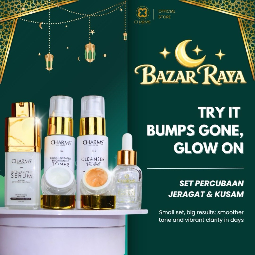 CHARMS Skincare HQ Set เซรั่มบํารุงผิว Kusam & Jeragat