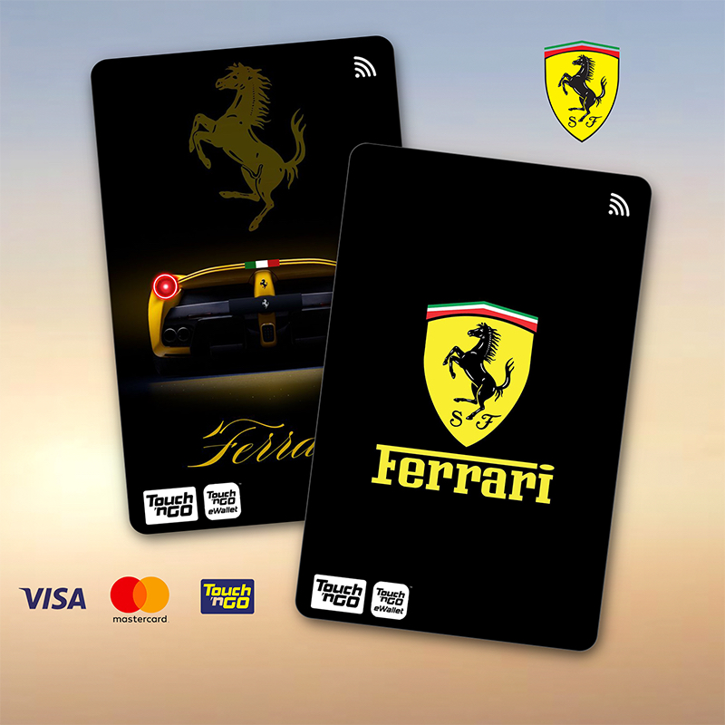 FERRARI TNG - สัมผัส N GO สติ๊กเกอร์ SPIDERMAN CARD / ฝาครอบสติ๊กเกอร์ ATM, การ์ด TNG, การ์ด ATM