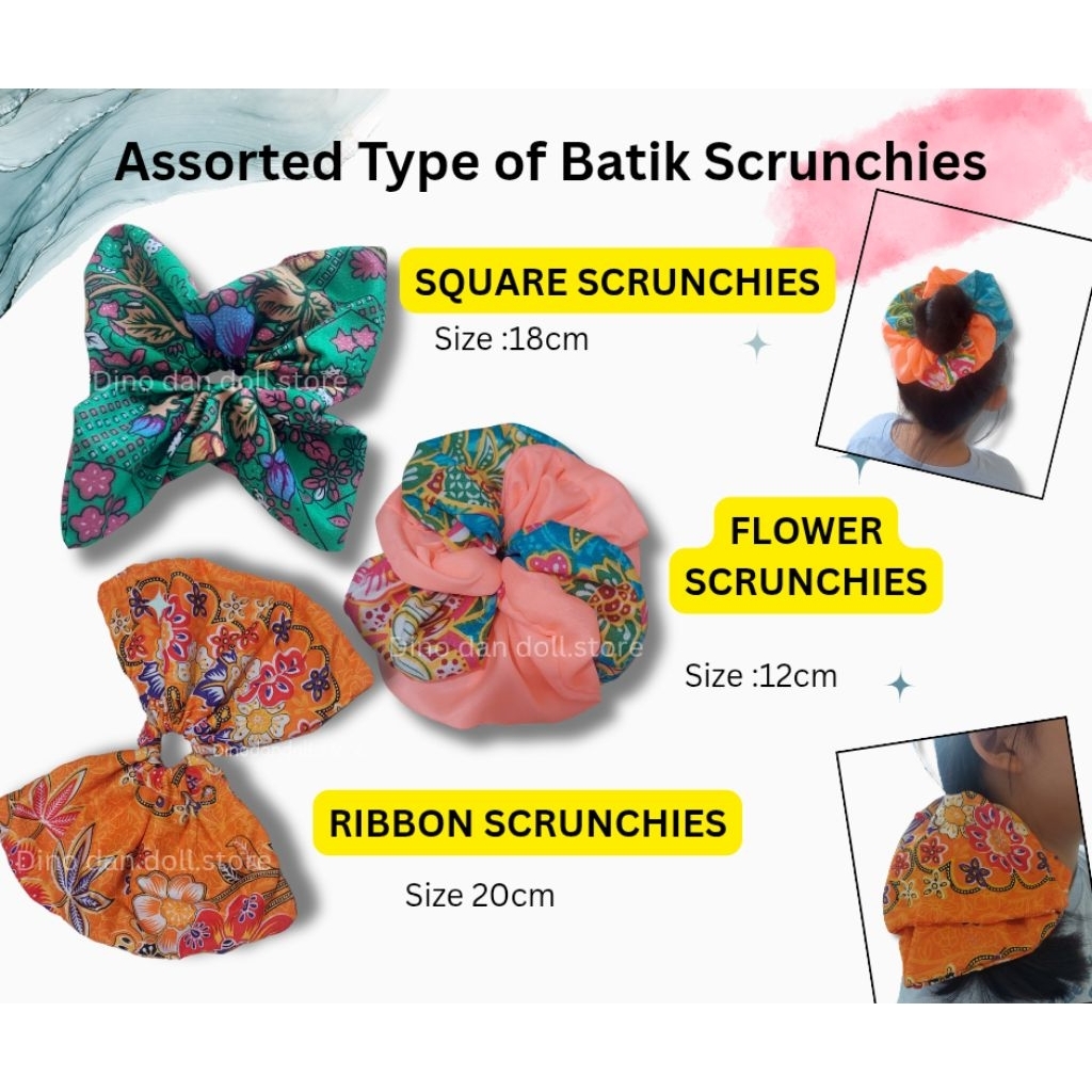 [DDD]ASSORTED BATIK SCRUNCHIES_HANDMADE IN