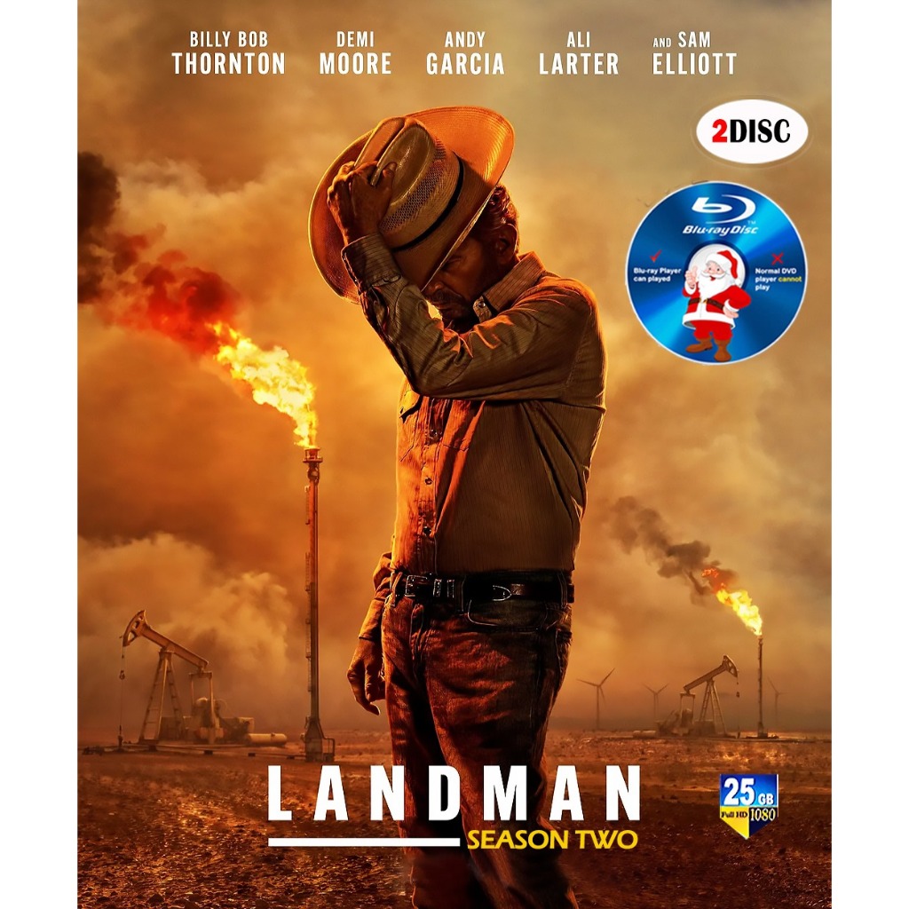 E-BLURAY TV SERIES Landman Season 2 (2025) 2DISC Billy Bob Thorton , Demi Moore