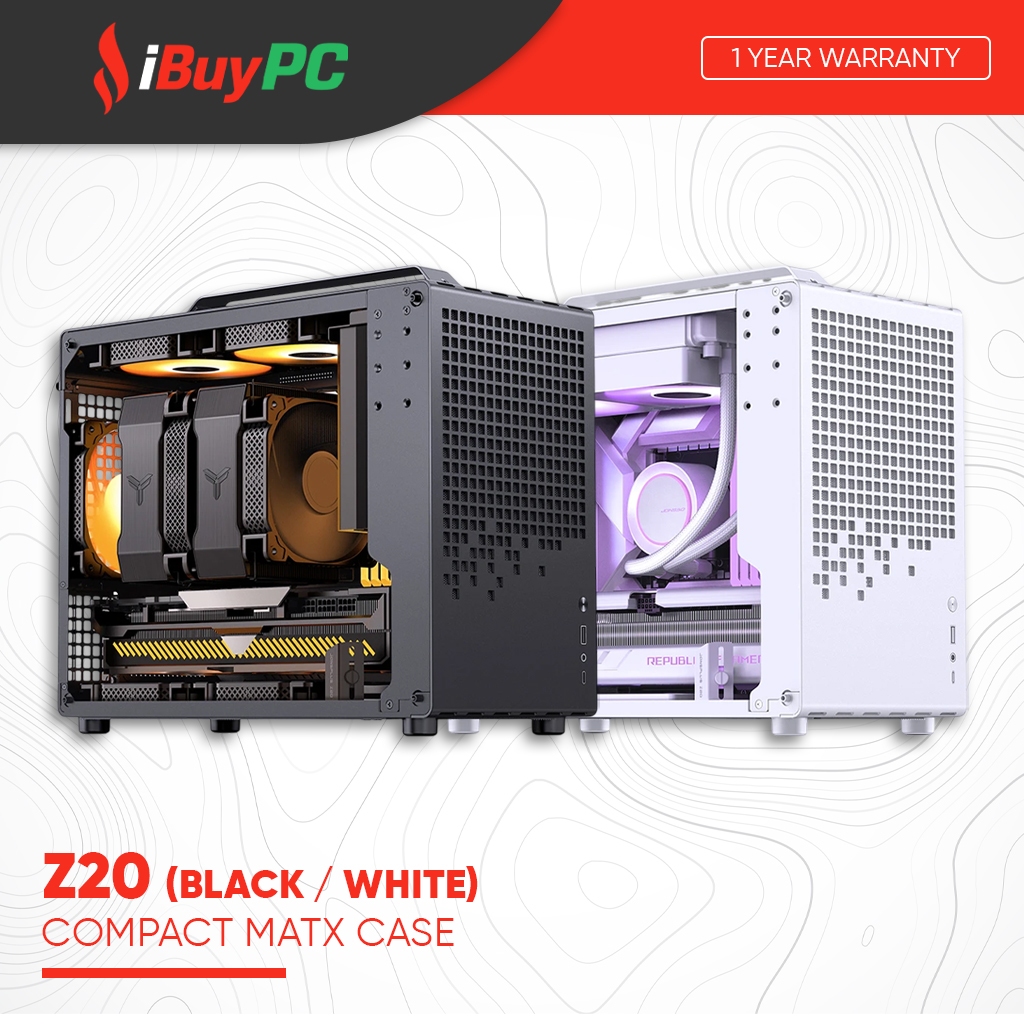 เคส JONSBO Z20 mATX (ดํา/ขาว)