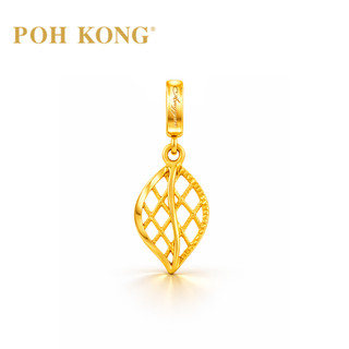 POH KONG 916/22K Yellow Gold Anggun Leaf Net Pendant