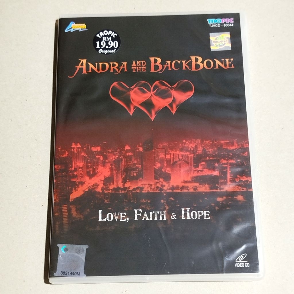 Preloved Vcd Andra and The BackBone Love, Faith & Hope