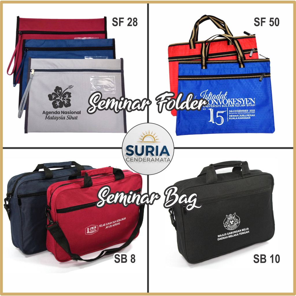 โฟลเดอร์ Seminar / Seminar Beg / กระเป๋า Seminar / Doorgifts / Cenderahati