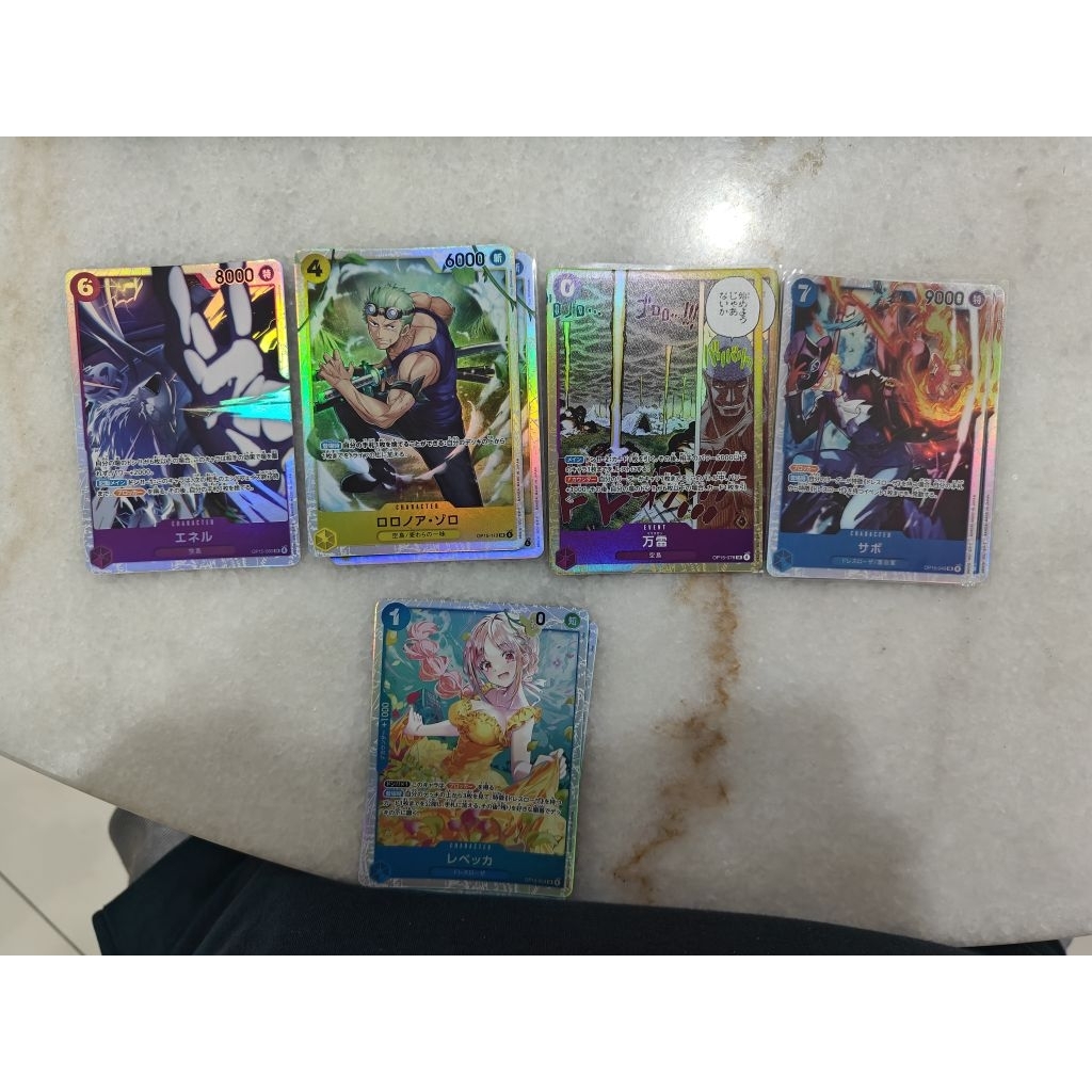 Bandai One Piece OPTCG OP15 SR Gin Krieg Brook Sabo Rebecca Enel Zoro Mamaragan Nami Wyper