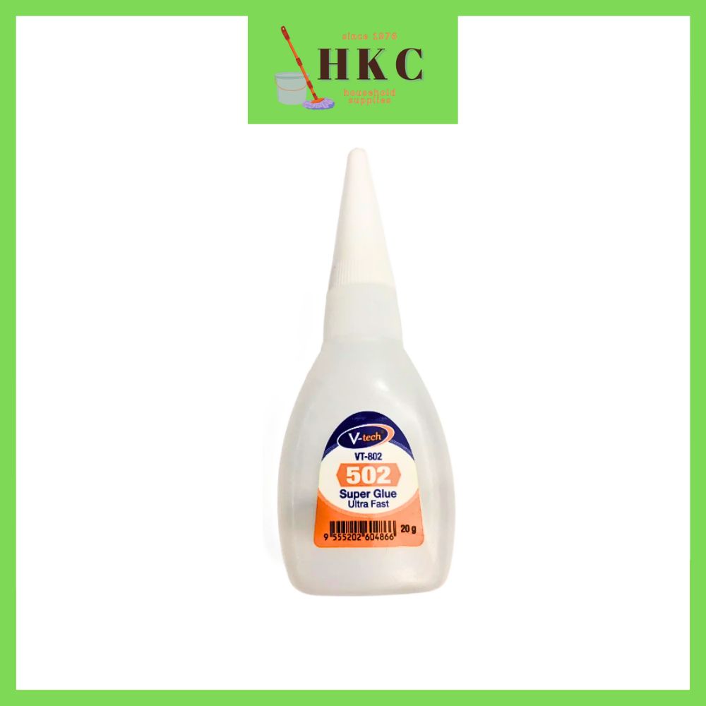 502 กาวซุปเปอร์ 3 วินาที V-tech 20g Fast Dryinng Gum Gam Cepat Kering 3 วินาที 3快干胶水