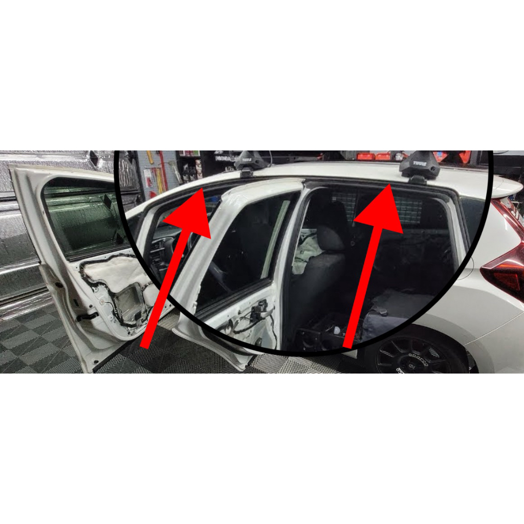 JAZZ GK T5A 2014-2021 ยางประตูด้านใน UPPER SUB SEAL ROOF 72325-T5A-003 72365-T5A-003