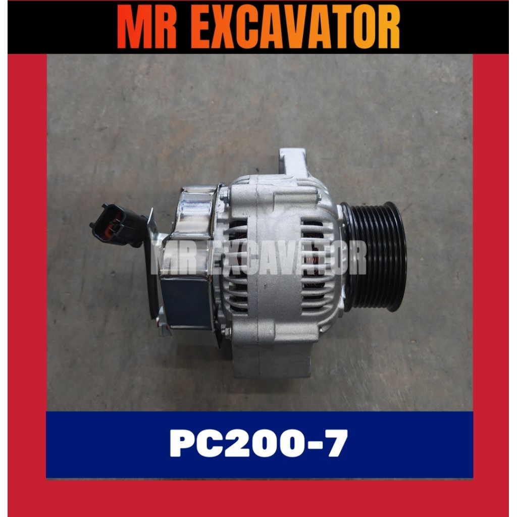 Komatsu PC200 PC200-6 PC200-7 6D102 เครื่องยนต์ Excavator เครื่องกําเนิดไฟฟ้ากระแสสลับ 神手