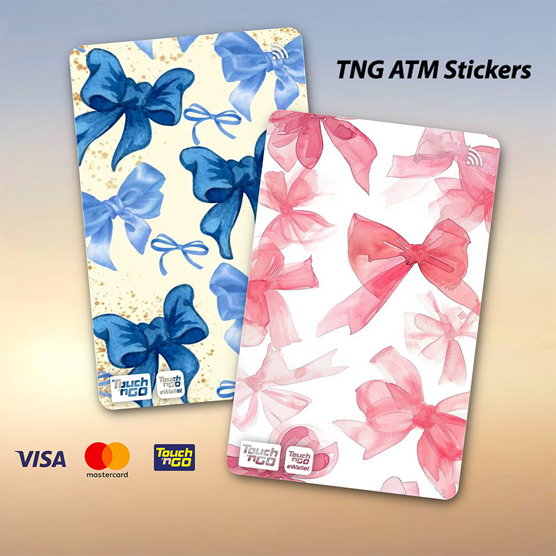 BEAUTIFUL RIBBON BOW TNG - สัมผัส N GO สติ๊กเกอร์ SPIDERMAN CARD / ปกสติ๊กเกอร์ ATM, การ์ด TNG, การ์