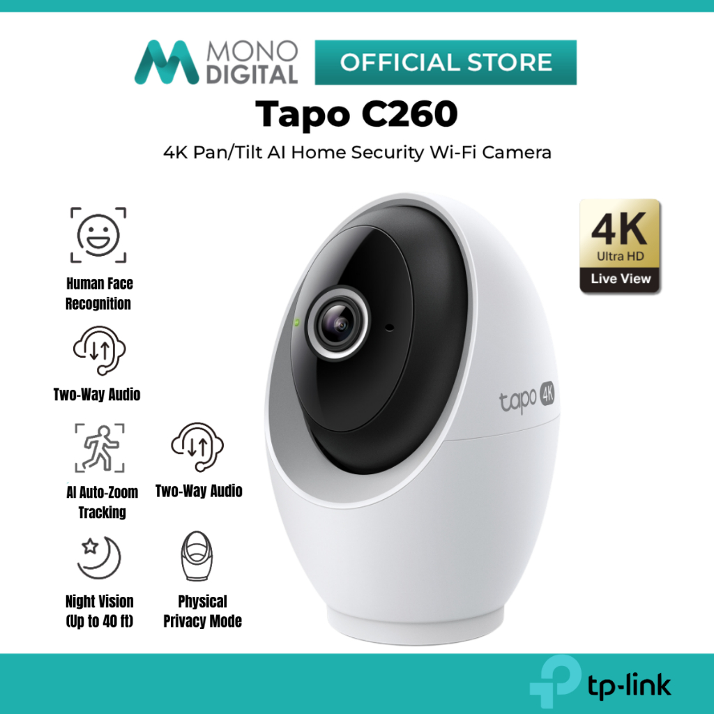 TP-LINK Tapo Indoor Wi-Fi CCTV Security Camera กล้อง IP Tapo C260 / C230 / C225 / C220 / C211 / C210