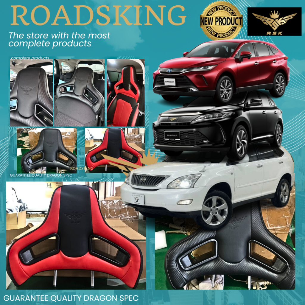RSK SPORT ที่นั่ง PILLOW HEADREST PLUG & PLAY TOYOTA HARRIER XU30 XU60 XU80