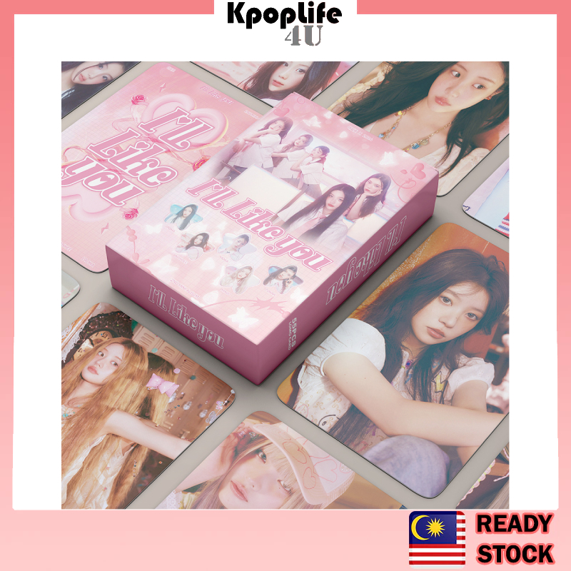 ILLIT LSM Lomo Card Set ( 54 ชิ้น ) อัลบั้ม Photocards Super Real Me อัลบั้ม Lomocards