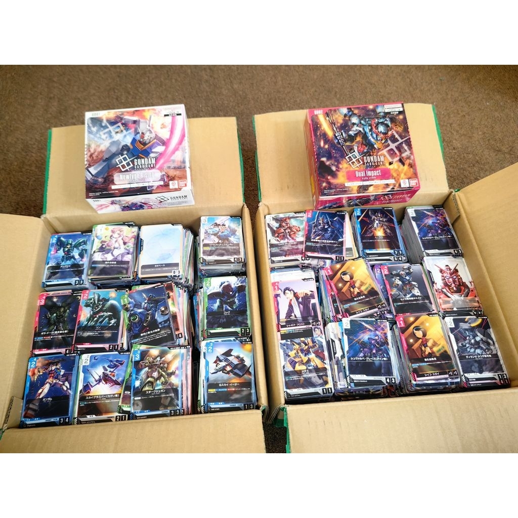 การ์ดเกมกันดั้มสุ่ม 50 ชิ้นและ 100 ชิ้น C/U/T+ทรัพยากร (GD01 และ GD02)